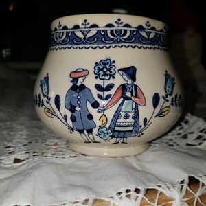 Johnson Brothers Vintage Open Sugar Bowl- Discontinued Hearts & Flowers Pattern